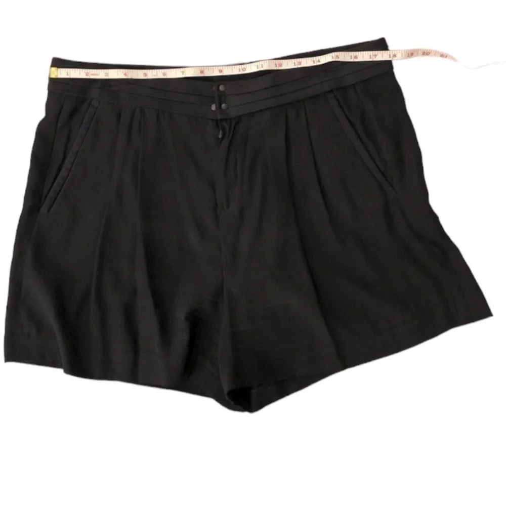 Rag & Bone 100% Silk Shorts Black Women’s Size 12